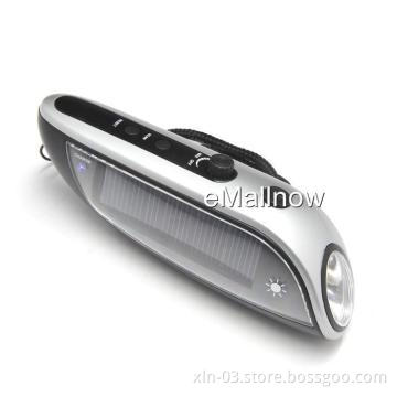 Solar Hand-Winding LED Flashlight Torch FM Radio Charger--Eagle